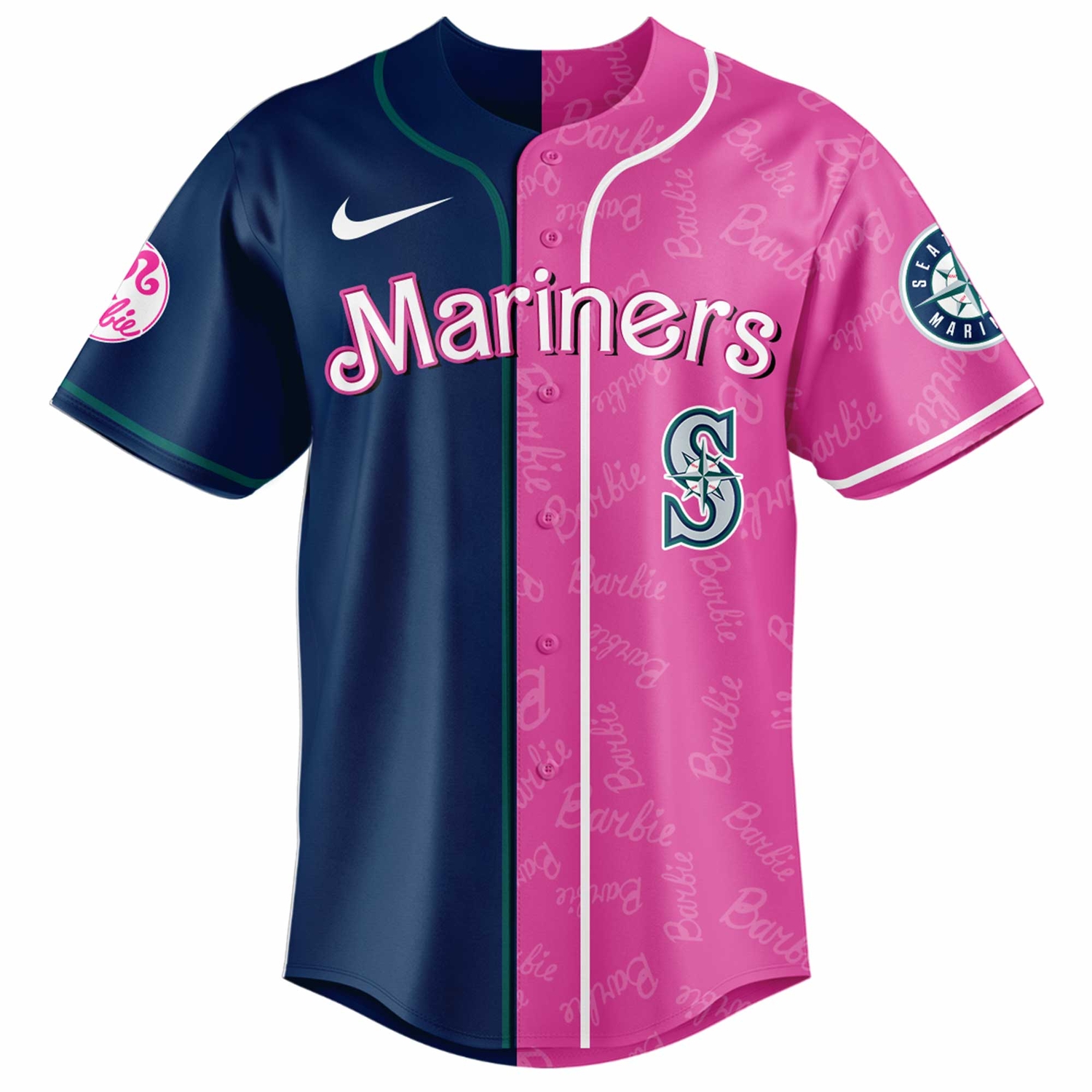 Seattle Mariners Barbie 2026 Special Edition Baseball Jersey Seattle Mariners Barbie 2026 Special Edition Baseball Jersey