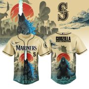 Seattle Mariners Godzilla King Of The Monsters Special Edition Baseball Jersey