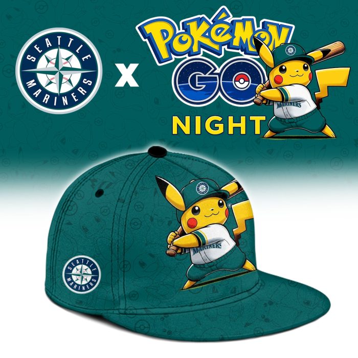 Seattle Mariners Pokémon GO Night Limited Edition Baseball Jersey - Image 3