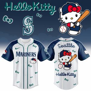 Seattle Mariners x Hello Kitty 2026 Limited Editions Jersey by Drovenwear.com