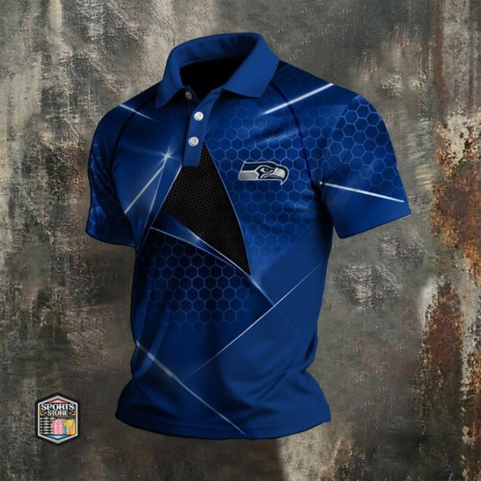 Seattle Seahawks Fanatics Core Collection Polo Shirt - Image 5