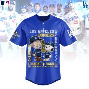 Snoopy Los Angeles Dodgers Champions Baseball Jersey
