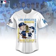 Snoopy Los Angeles Dodgers Champions Baseball Jersey - Image 2