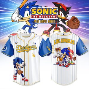 Sonic MLB Game Night Limited Design Baseball Jersey by Drovenwear.com