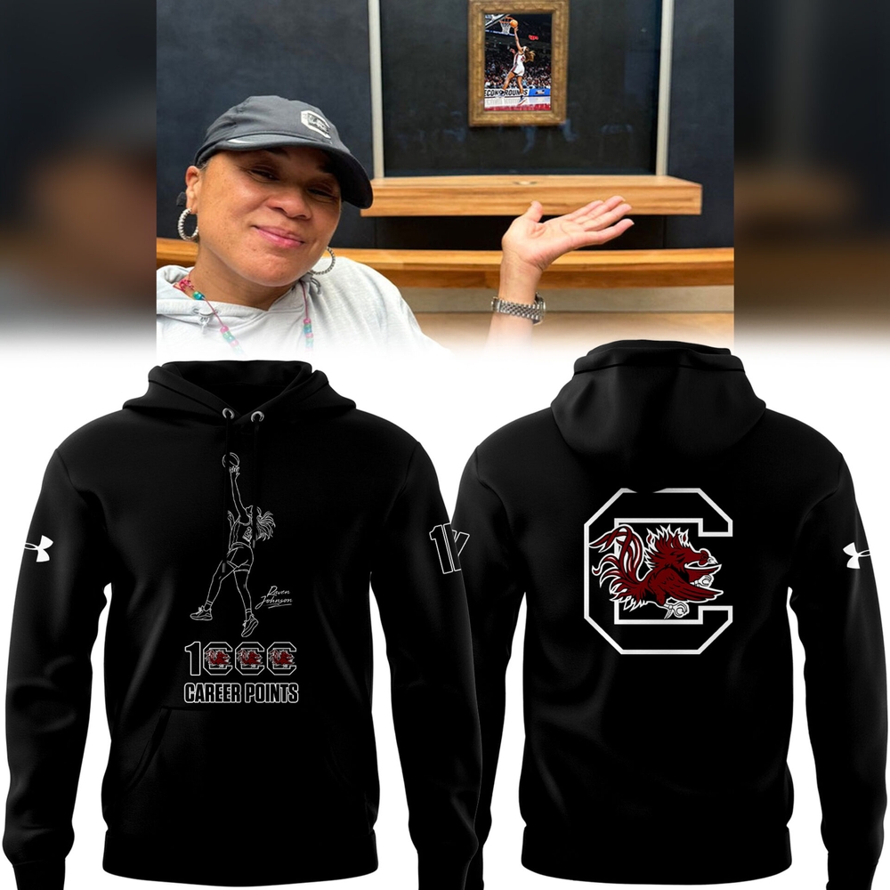 South Carolina Gamecocks 1,000 career points Hoodie Limited Edition South Carolina Gamecocks 1,000 career points Hoodie Limited Edition
