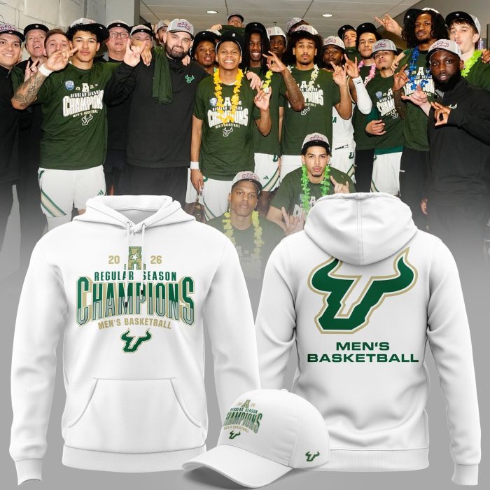 South Florida Bulls Men's Basketball Regular Season Champions Hoodie - Image 2