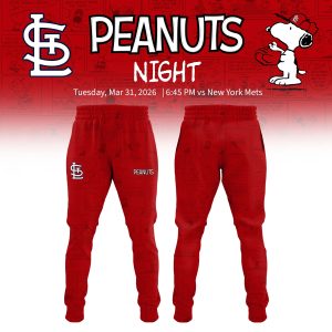 St Louis Cardinals Peanuts Night 2026 Special Edition Jersey by Drovenwear.com