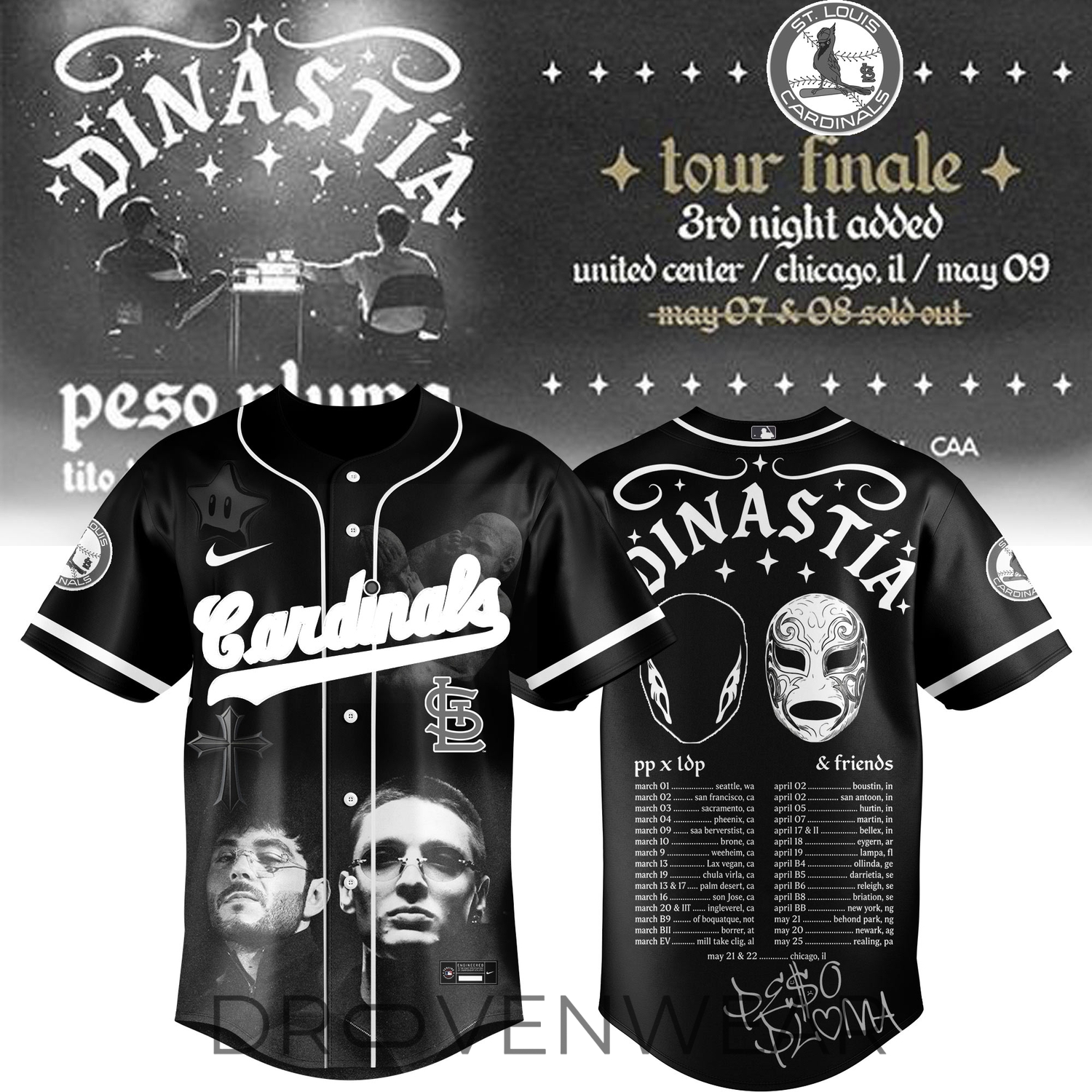 St. Louis Cardinals x Dinastía Tour 2026 Special Baseball Jersey St. Louis Cardinals x Dinastía Tour 2026 Special Baseball Jersey