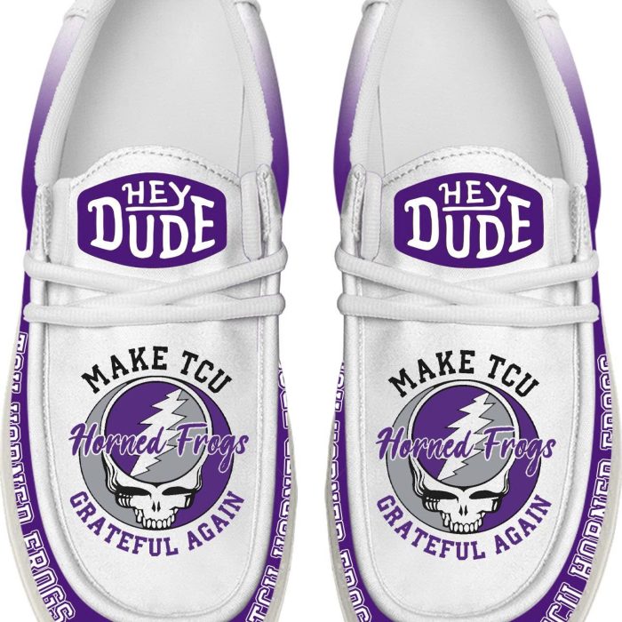 TCU Horned Frogs Make Them Grateful Again Limited Hey Dude Shoes - Image 2