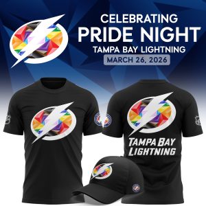Tampa Bay Lightning Pride Night 2026 Graphic TShirt by Drovenwear.com