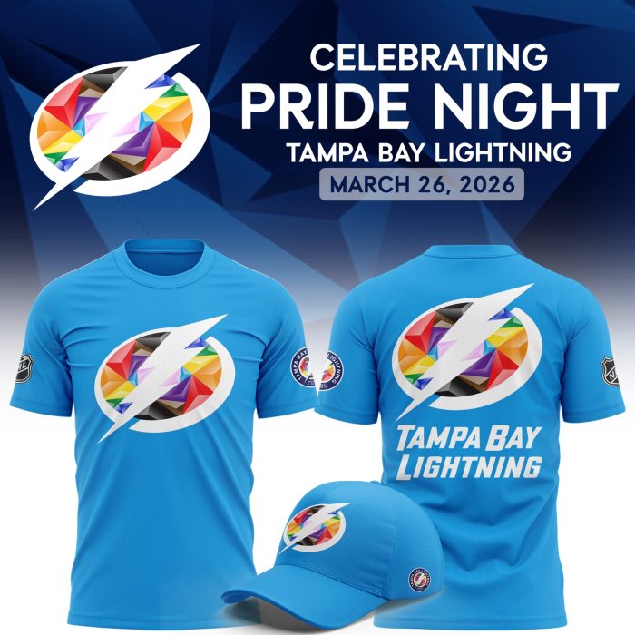 Tampa Bay Lightning Pride Night 2026 Graphic T-Shirt - Image 3
