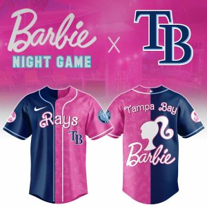 Tampa Bay Rays Barbie 2026 Special Edition Baseball Jersey by Drovenwear.com
