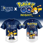 Tampa Bay Rays Pokémon GO Night Limited Edition Baseball Jersey - Image 2