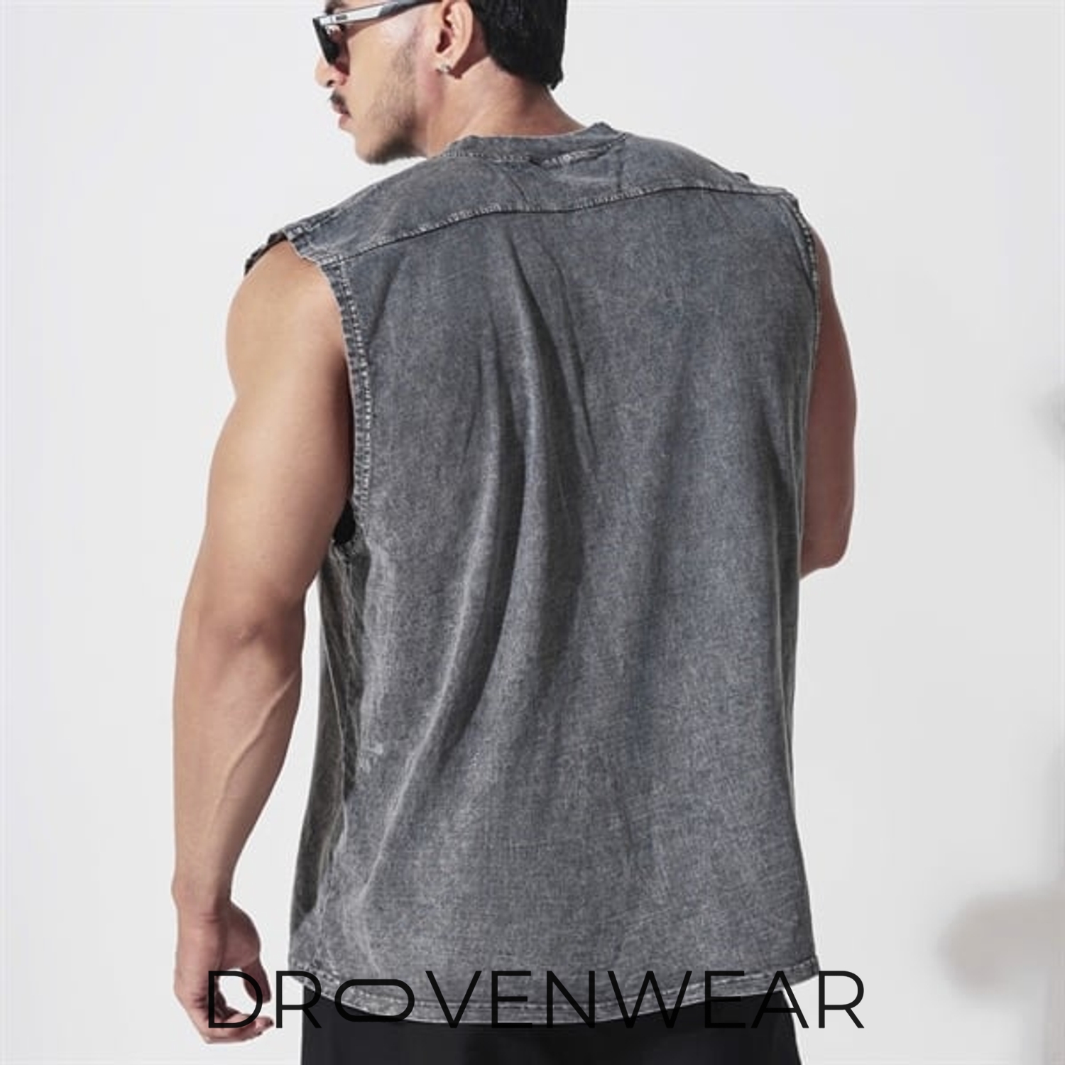 Tank Top Degrey Cotton Wax Gray Big Logo Limited Edition Tank Top Degrey Cotton Wax Gray Big Logo Limited Edition