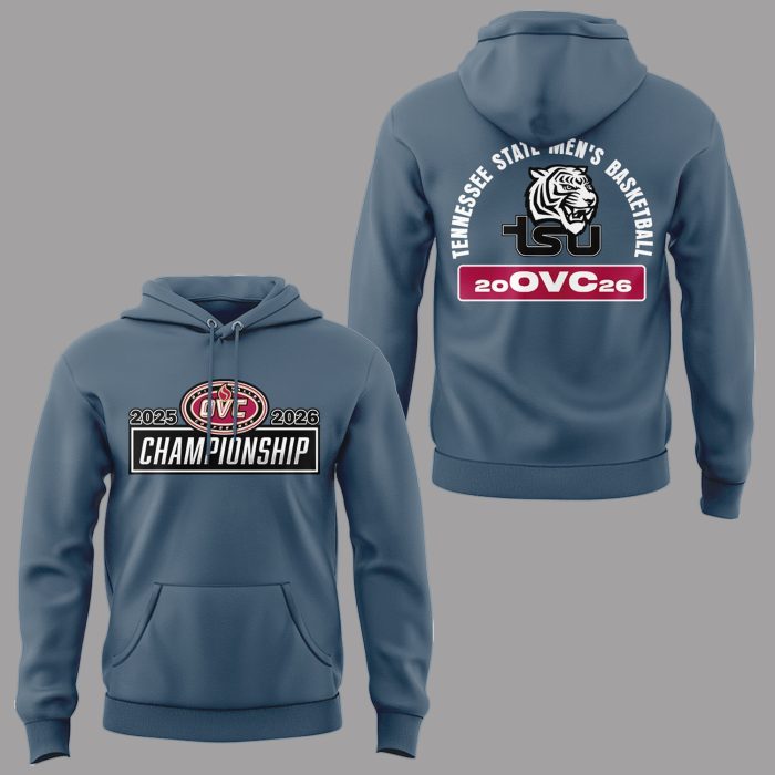 Tennessee State Tigers Men’s Basketball OVC Tourney Champions 2026 Hoodie Ver2 - Image 2
