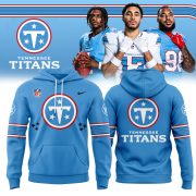 Tennessee Titans Cameron Ward Nike Light Blue Vapor F.U.S.E. Sewn Down Limited Hoodie