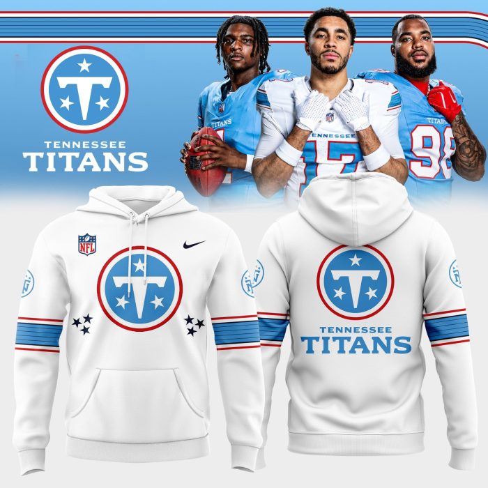 Tennessee Titans Cameron Ward Nike Light Blue Vapor F.U.S.E. Sewn Down Limited Hoodie - Image 4