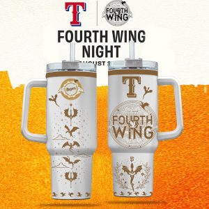 Texas Rangers MLB x Fourth Wing Fantasy Collector Tumbler by Drovenwear.com