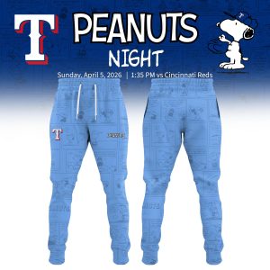 Texas Rangers Peanuts Night 2026 Special Edition Jersey by Drovenwear.com