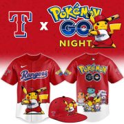 Texas Rangers Pokémon GO Night Limited Edition Baseball Jersey