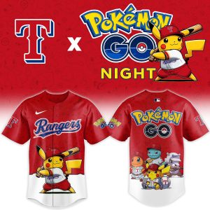 Texas Rangers Pokmon GO Night Limited Edition Baseball Jersey by Drovenwear.com