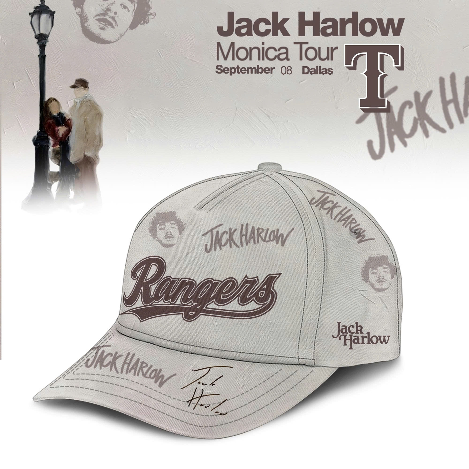 Texas Rangers X Jack Harlow Monica Tour 2026 Limited Edition Jersey Texas Rangers X Jack Harlow Monica Tour 2026 Limited Edition Jersey