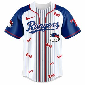 Texas Rangers x Hello Kitty 2026 Limited Editions Jersey by Drovenwear.com