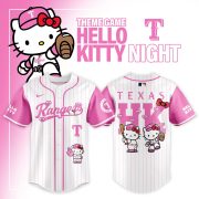 Texas Rangers x Hello Kitty Night 2026 Collector Baseball Jersey