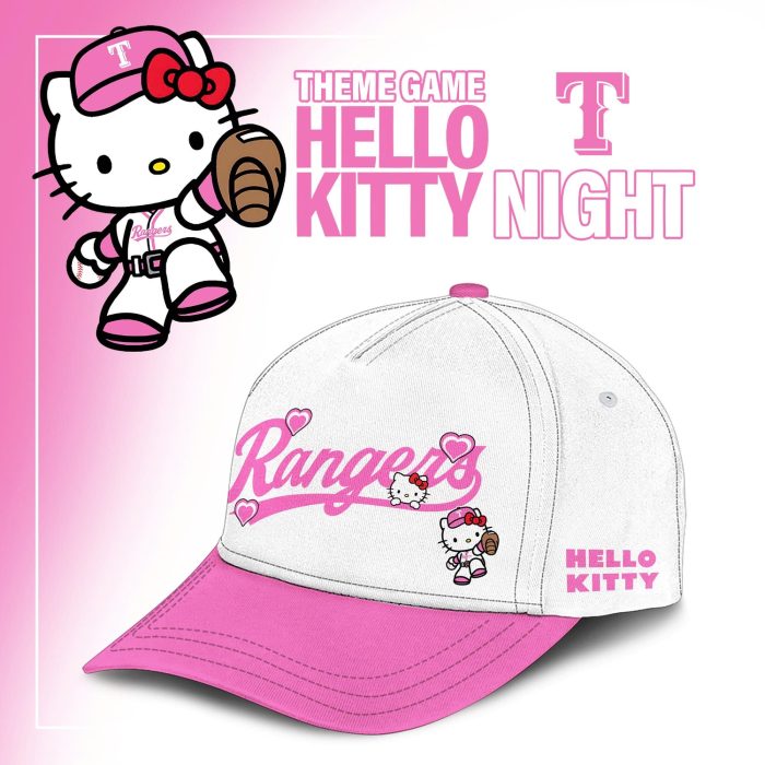 Texas Rangers x Hello Kitty Night 2026 Collector Baseball Jersey - Image 3