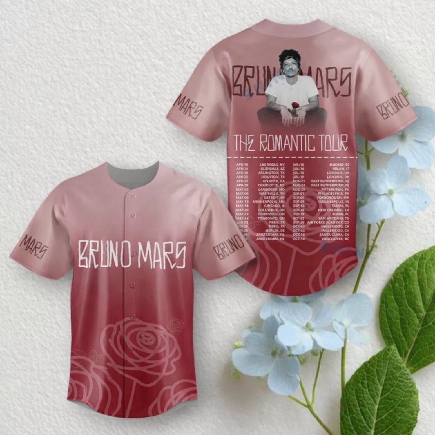The Romantic Tour 2026 Concert Baseball Jersey Music Fan Streetwear Shirt The Romantic Tour 2026 Concert Baseball Jersey Music Fan Streetwear Shirt
