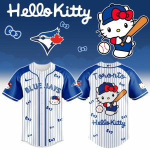 Toronto Blue Jays x Hello Kitty 2026 Limited Editions Jersey by Drovenwear.com