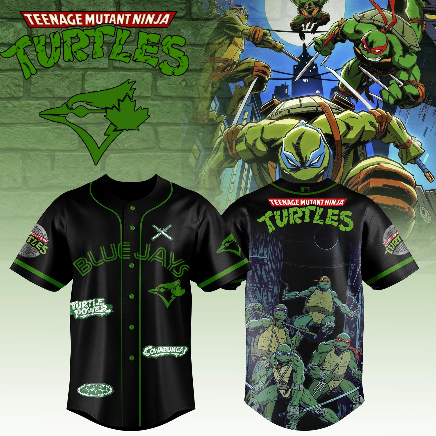 Toronto Blue Jays x Teenage Mutant Ninja Turtles Custom Design 2026 Limited Jersey Toronto Blue Jays x Teenage Mutant Ninja Turtles Custom Design 2026 Limited Jersey