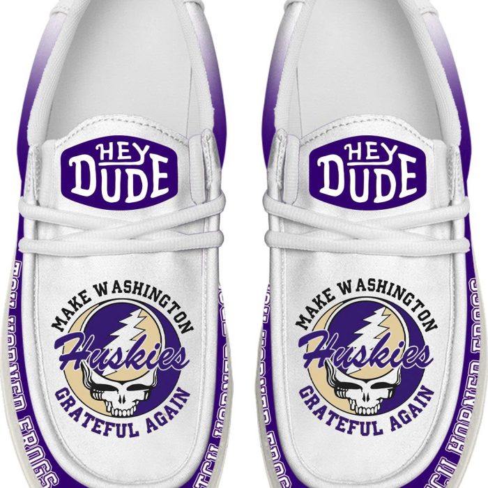 Washington Huskies Make Them Grateful Again Limited Hey Dude Shoes - Image 2