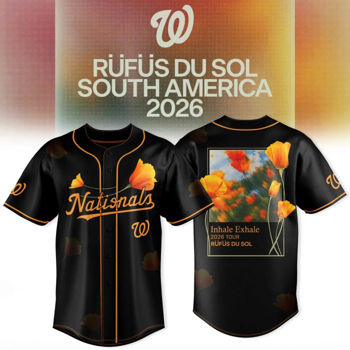 Washington Nationals 1 X RÜFÜS DU SOL Baseball Jersey - Image 2