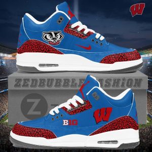 Wisconsin Badgers AJ3 Custom Sneakers 2026 Edition by Drovenwear.com