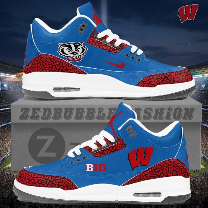 Wisconsin Badgers AJ3 Custom Sneakers 2026 Edition - Image 2