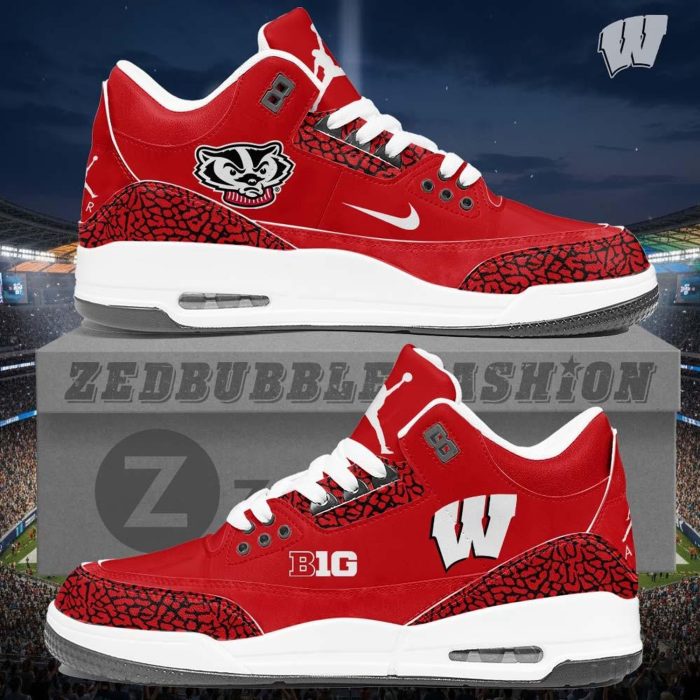 Wisconsin Badgers AJ3 Custom Sneakers 2026 Edition - Image 3