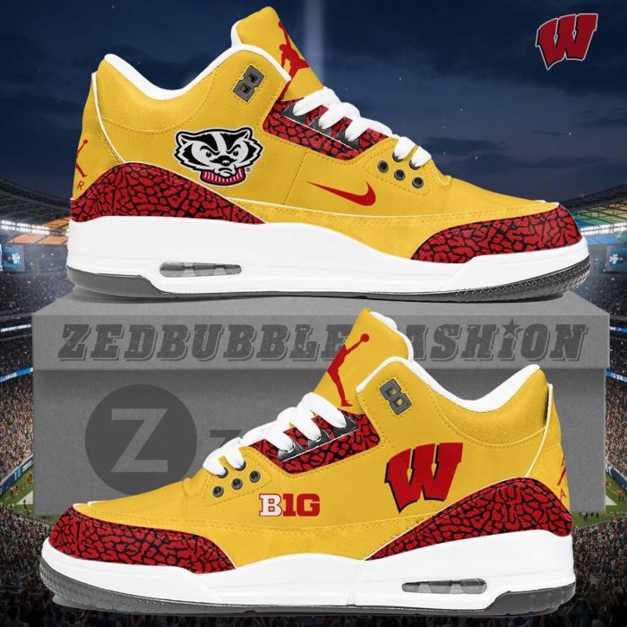 Wisconsin Badgers AJ3 Custom Sneakers 2026 Edition - Image 4