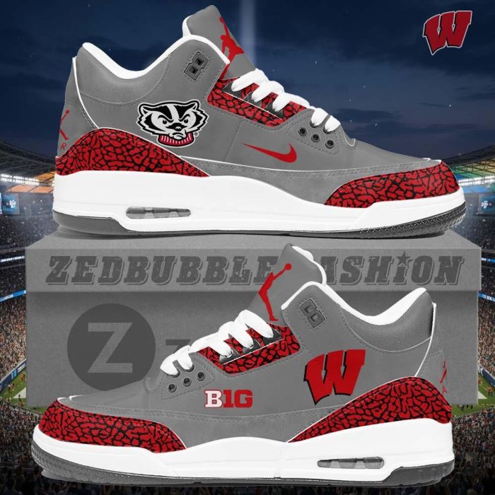 Wisconsin Badgers AJ3 Custom Sneakers 2026 Edition - Image 5