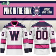 Worcester Railers Pink In The Rink 2026 Special Hockey Jersey