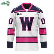 Worcester Railers Pink In The Rink 2026 Special Hockey Jersey - Image 2