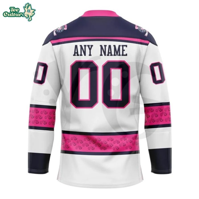 Worcester Railers Pink In The Rink 2026 Special Hockey Jersey - Image 3