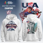 World Baseball Classic USA Champions 2026 Navy Hoodie - Image 2