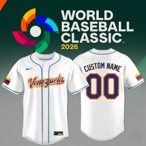 World Baseball Classic Venezuela 2026 Limited Baseball Jersey by Drovenwear.com