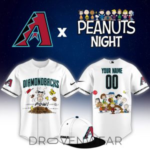 ADiamondbacks Peanuts Night Limited Custom Jersey by Drovenwear.com