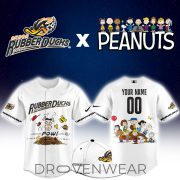 Akron RubberDucks Peanuts Night Special Edition Baseball Jersey Collectible