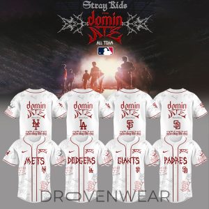 All Team MLB Stray Kids Dominate World Tour New White Jersey by Drovenwear.com