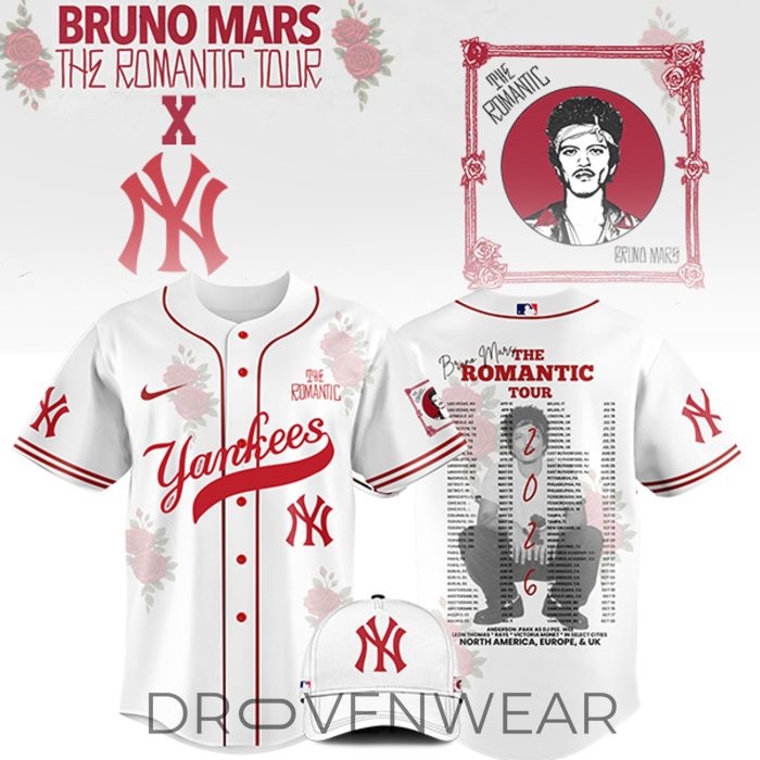All Team MLB x Bruno Mars The Romantic Tour Jersey Limited Edition - Image 7