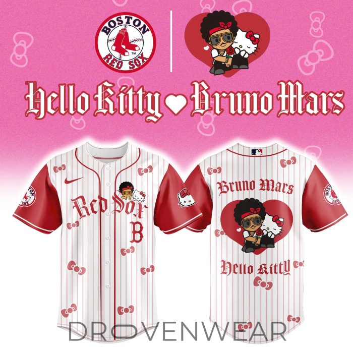 All Teams Baseball Jersey x BRUNO MARS x HELLO KITTY Blue Jersey Limited Edition - Image 5