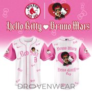All Teams Baseball Jersey x BRUNO MARS x HELLO KITTY Pink Jersey Limited Edition - Image 5